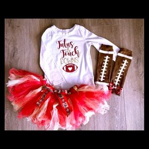 49er theme tutus and touchdowns bundle